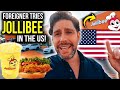 FOREIGNER tries JOLLIBEE in the US - BETTER than McDonalds?!