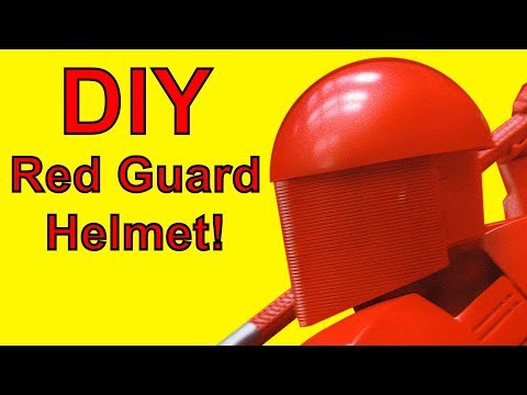 How To Make A Red Guard Helmet (Star Wars DIY)