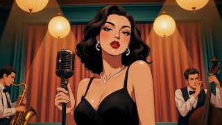 Velvet Jazz Nights  Vintage Jazz  Lounge With Sweet Female Vocals   Band Ambience