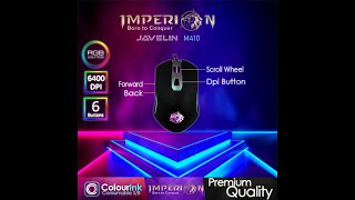 IMPERION JAVELIN M410 6400DPI RGB Wired Gaming Mouse