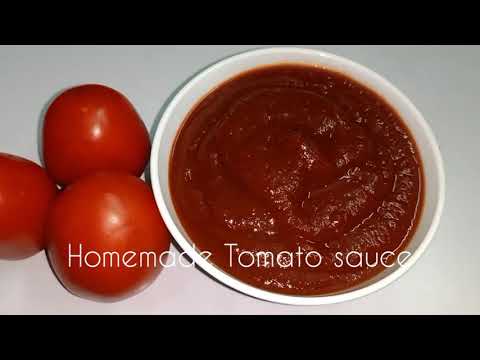 Tomato Sauce Recipe|Homemade Tomato Ketchup|No preservatives|Sweet Spicy Tangy Thick Tomato Sauce