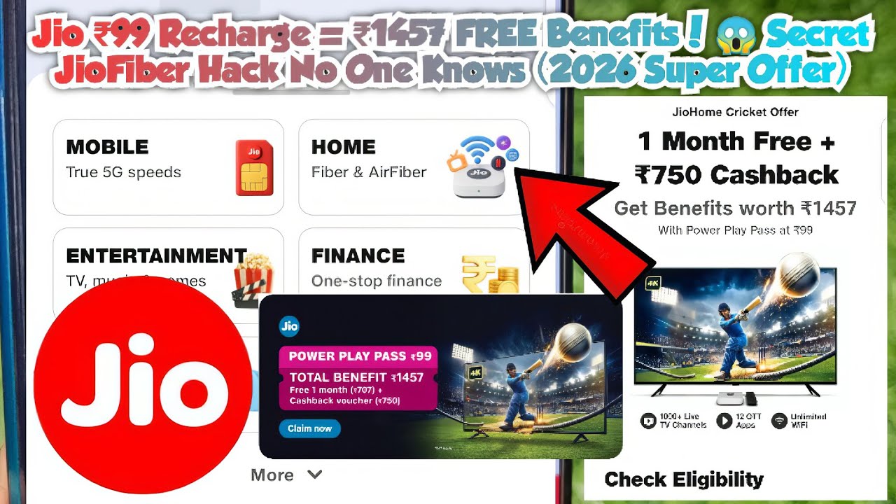 𝗝𝗶𝗼 ₹𝟵𝟵 𝗥𝗲𝗰𝗵𝗮𝗿𝗴𝗲 = ₹𝟭𝟰𝟱𝟳 𝗙𝗥𝗘𝗘 𝗕𝗲𝗻𝗲𝗳𝗶𝘁𝘀! 😱 𝗦𝗲𝗰𝗿𝗲𝘁 𝗝𝗶𝗼𝗙𝗶𝗯𝗲𝗿 𝗛𝗮𝗰𝗸 𝗡𝗼 𝗢𝗻𝗲 𝗞𝗻𝗼𝘄𝘀 (𝟮𝟬𝟮𝟲 𝗦𝘂𝗽𝗲𝗿 𝗢𝗳𝗳𝗲𝗿)