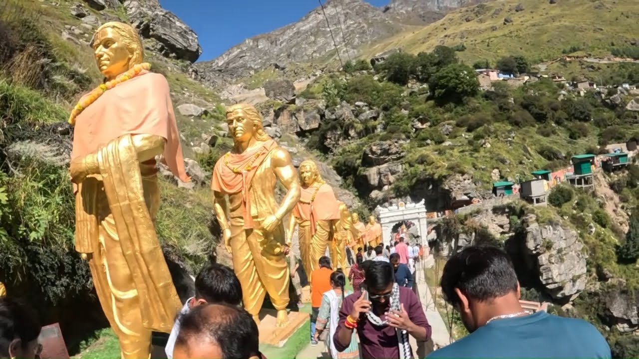 pt-10 By Bike Tungnath to Badrinath Dham | Saraswati Nadi, Mana Gaon & VasuDhara Yatra