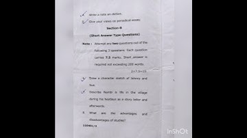 English prose and writing skills || ba 1st semester question paper || maa shakumbhari University||