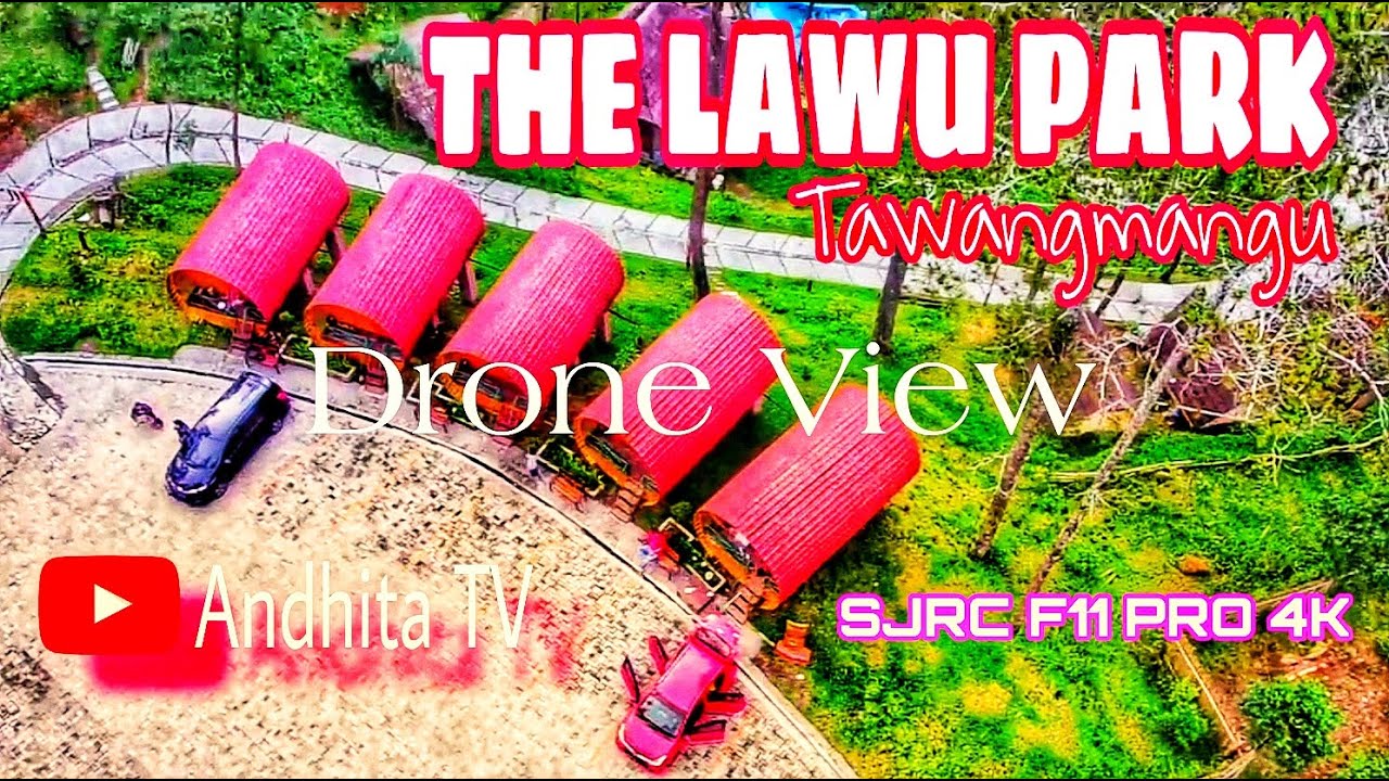 The Lawu Park Tawangmangu Dari Ketinggian Melalui Kamera Drone SJRC F11 PRO 4K Penginapan Kekinian