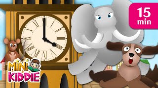 Hickory Dickory Dock \& More Kids Songs | Nursery Rhymes | Mini Kiddie