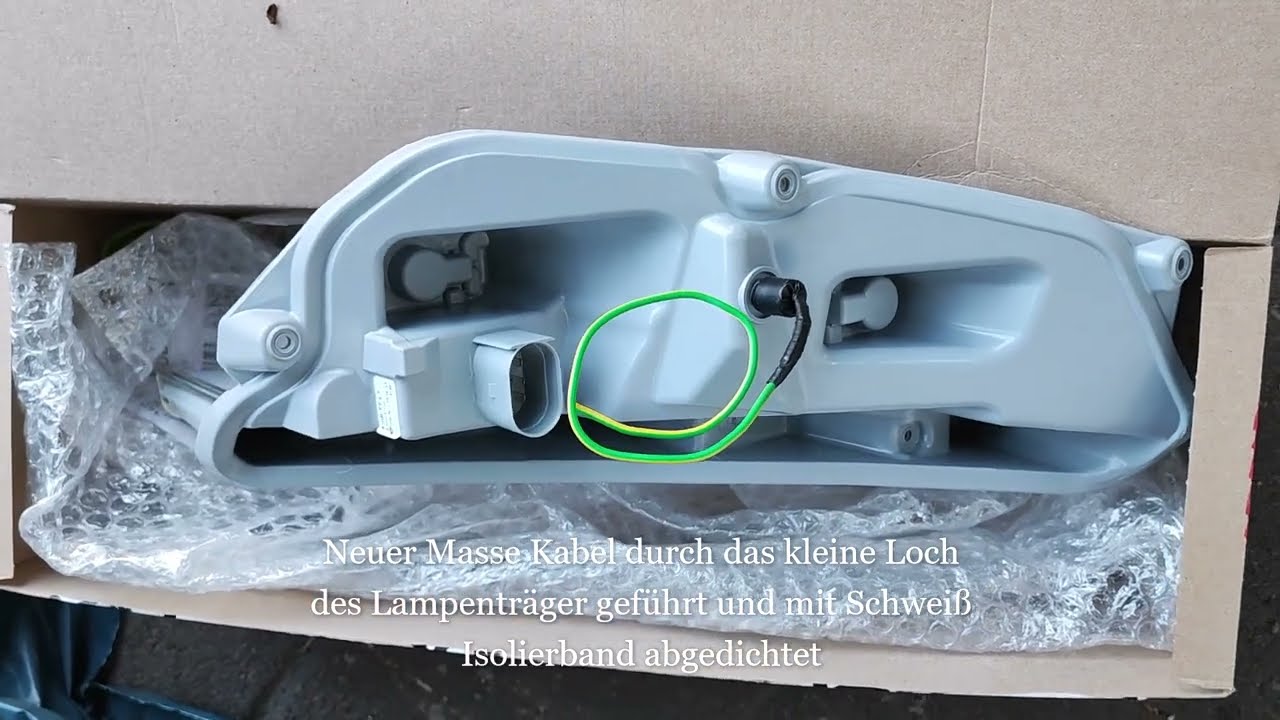 So helfe ich mir selbst Audi TT 8j Rücklicht Massefehler am Lampenträger behoben