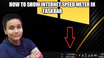 HOW TO SHOW INTERNET SPEED METER IN TASKBAR || WINDOWS 7,8.1,10,11 || IN BANGLA