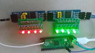 Picomite I2C PCF8574 LEDs