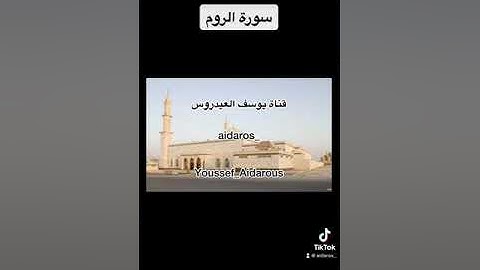 يوسف العيدروس ماتيسر من سورة الروم