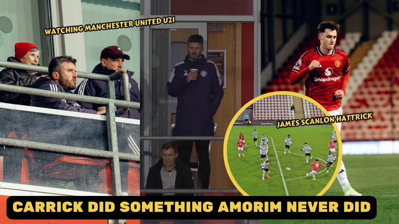 Майкл Каррик сделал то, чего никогда не делал Рубен Аморим, наблюдая за игрой молодежной сборной ...