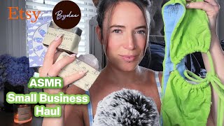 ASMR - Etsy Haul, Small Business, Soap Tapping, Bydee Swim & More (Chatty Whispers)