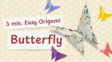 Make This Beautiful Origami Butterfly in Just 3 Min 🦋 Step-by-Step Instructions