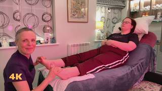 Foot therapy to assess and treat the body | Unintentional ASMR Real Person screenshot 3