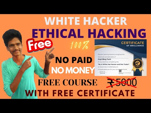 How To Get Free Ethical Hacking Course | With Free Certificate| Tamil #Gopiblogtech #Hacking #python