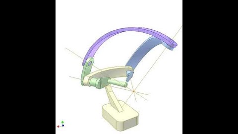 Spherical 4-bar linkage mechanism 1