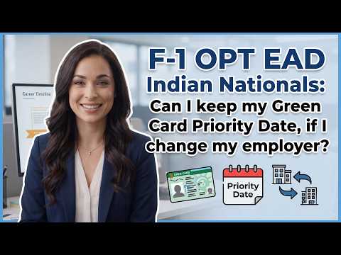 F-1 OPT EAD Indian Nationals: Can I keep my Green Card Priority Date, if I change my employer?
