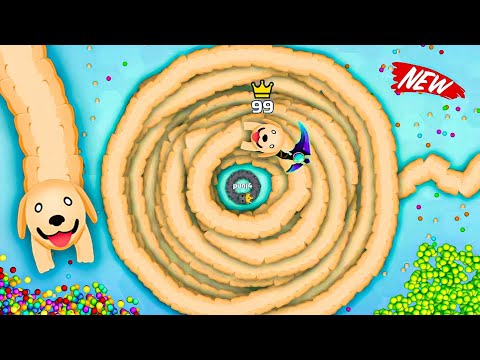 Dog Snake Vs little Small Snake Snake.io Most Delicious score today Snake.io Gameplay #snakeio