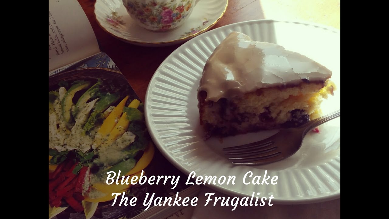 Blueberry Lemon Cake Tutorial frugal muse