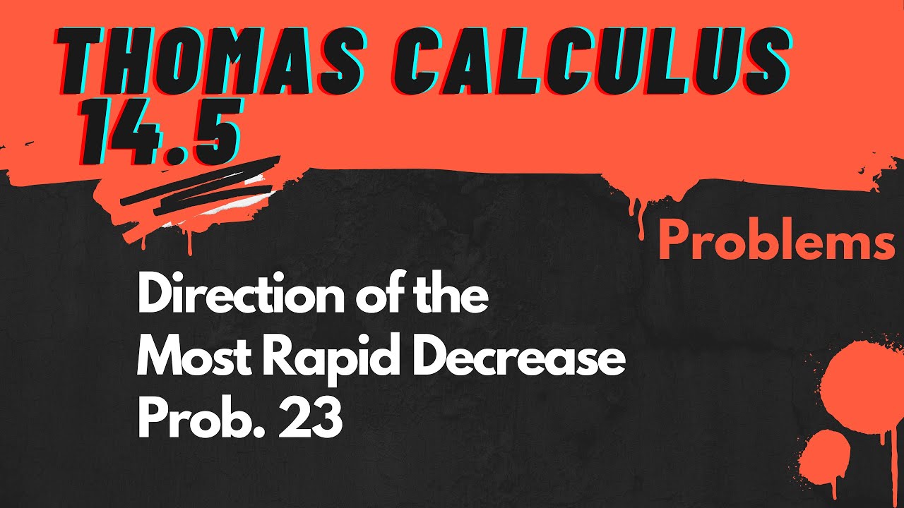 Calculus 2 Thomas 14.5 Problem 23 - YouTube