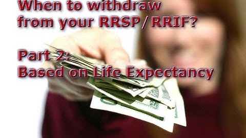 When to draw on RRSP/RRIF Part 2:  Based on life expectancy
