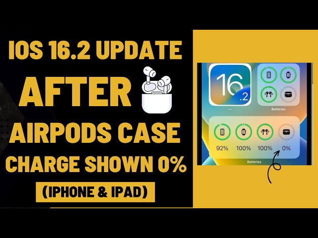AirPods case battery level not showing in settings (iOS 16.3) : r/ios