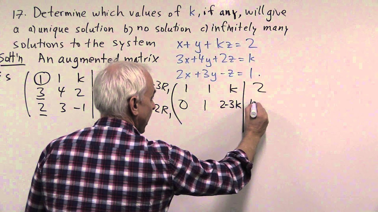 Math1131 Linear Algebra Chapter 4 Problem 17 Youtube