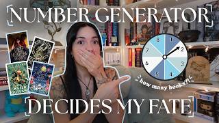 number generator picks how many books I have to read before I can break my book buying ban 😬