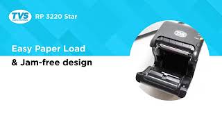 TVS RP 3220 Star Thermal Receipt Printer | 3-inch | USB & Ethernet | Auto Cutter | High-Resolution