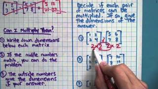 Matrix Multiplication Requirements (4-3-2)