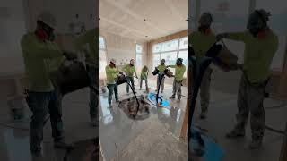 Luxury Epoxy Floor Transformation ✨ #restoration #timelapse #shorts