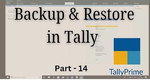 Tally Backup & Restore Explained | Secure Your Tally Data in Tally Prime