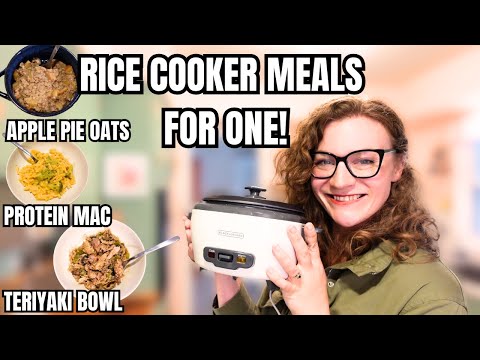 MEALS FOR ONE IN MY RICE COOKER FULL DAY OF SINGLE SERVING RECIPES