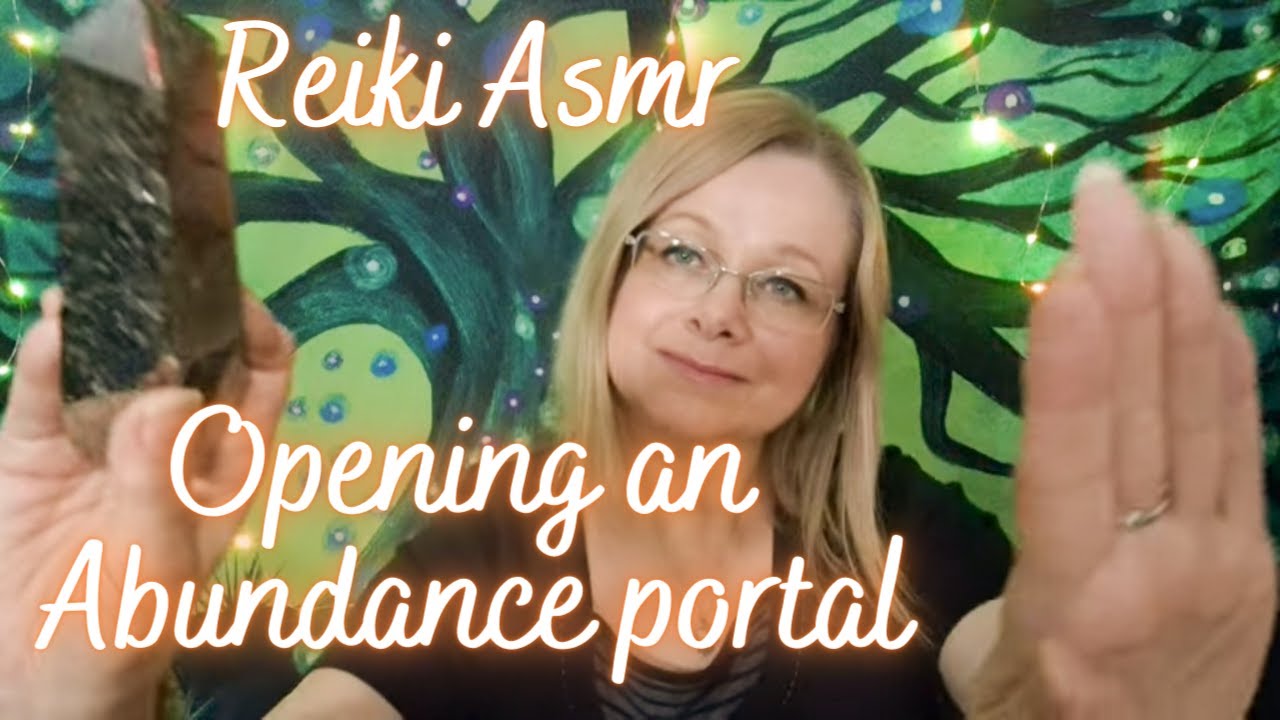 Opening an abundance portal. Reiki ASMR pyrite crystal healing - YouTube