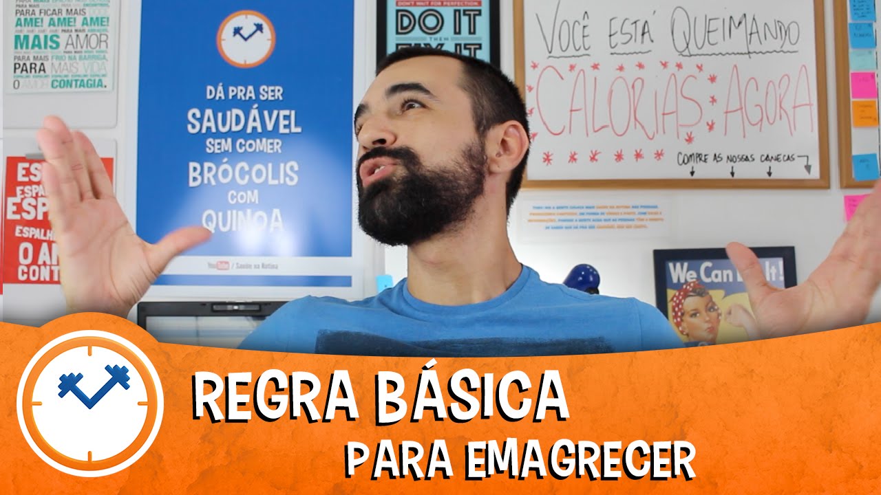 REGRA BÁSICA PARA EMAGRECER | Saúde na Rotina REGRA BÁSICA PARA EMAGRECER | Saúde na Rotina