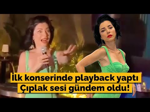 Merve Boluğur ilk konserinde sesiyle gündem oldu! Gece boyunca başka şarkıcılardan playback yaptı