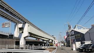 大阪モノレール 沢良宜駅付近