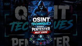OSINT Techniques Every Pentester Must Know #osinttools #ethicalhacking #infosec