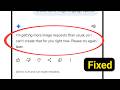 Fix Gemini I'm getting more image requests than usual so I can't create that for you right now