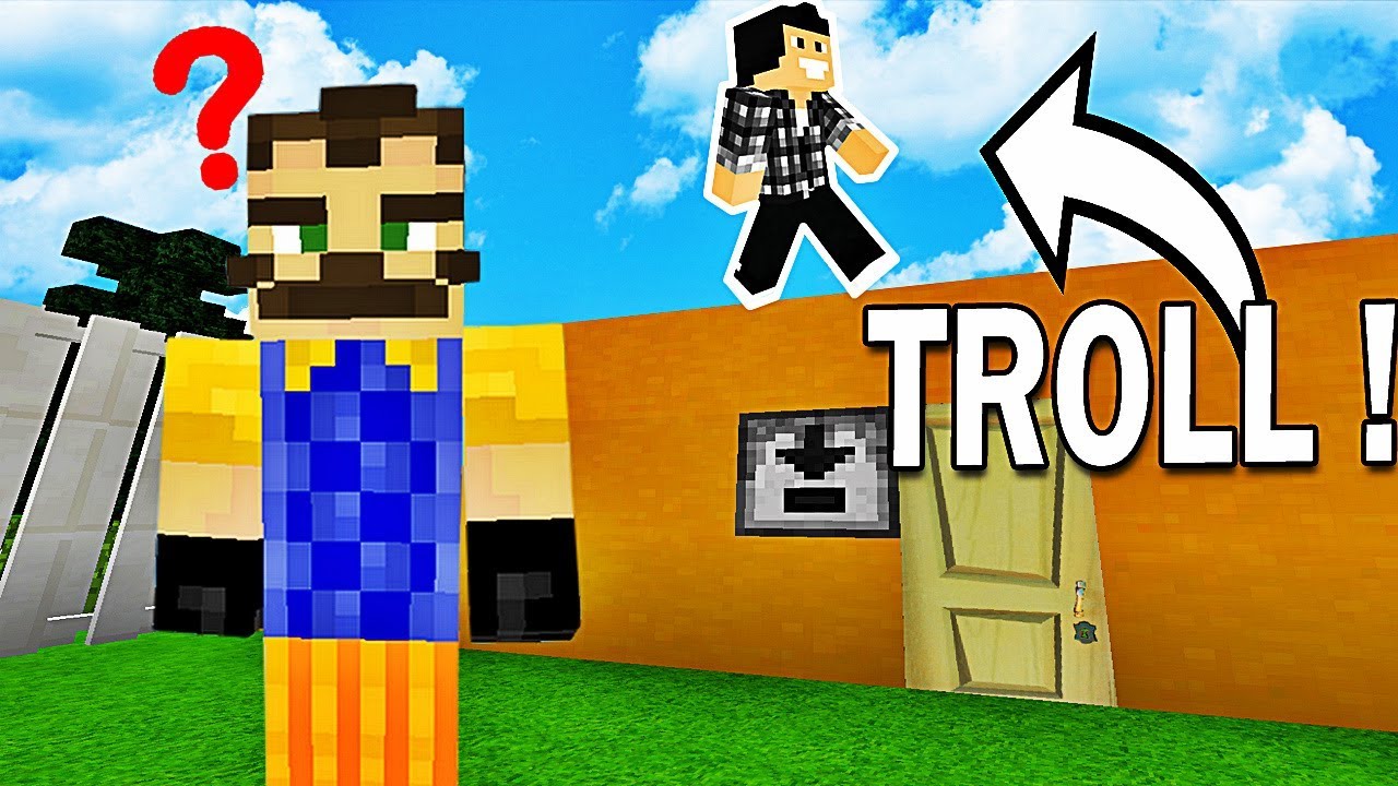 JE TROLL MON VOISIN ! | Hello Neighbor Minecraft