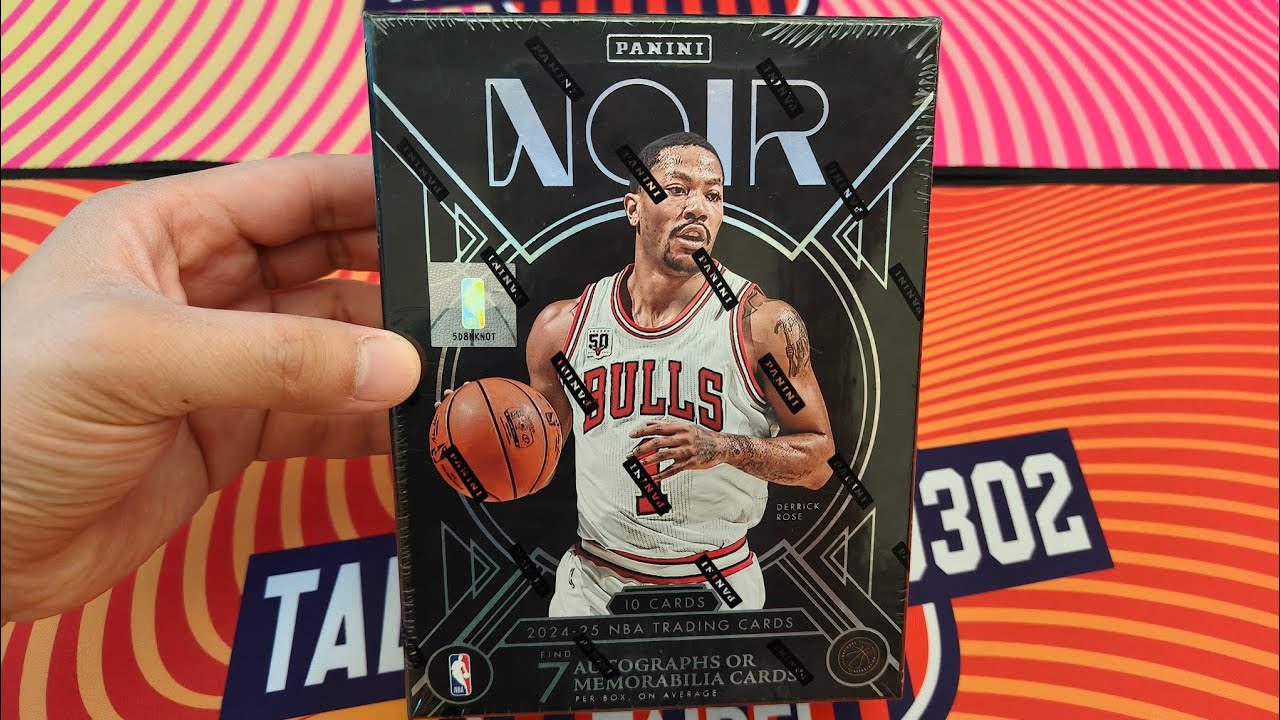 第一次開高單價的“黑國寶”籃球卡盒！一盒台幣55000，10張卡，平均總共7張用品含簽名卡，2024-25 Panini NOIR Basketball NBA Trading Cards Box