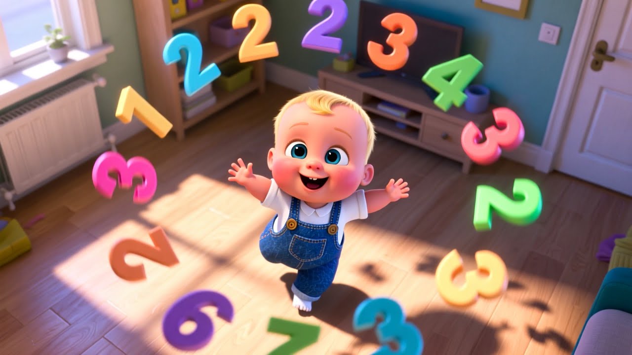 Numbers Song Jump Fun 🔢🤸‍♂️ | Learn 123 for Kids | Fun Preschool Counting Video