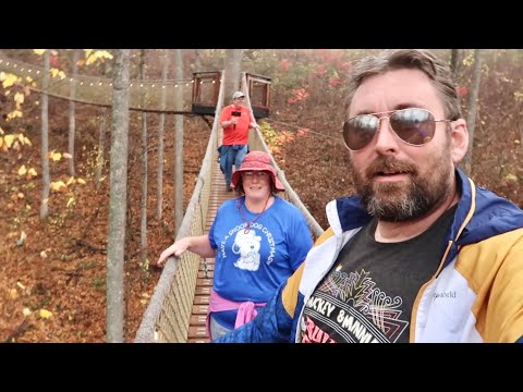 Rainy Day In Gatlinburg At Donut Friar & Sky Ride - Anakeesta Tree Walk / SkyBridge Park Tulip Tower