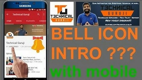 How To Make a Subscribe bell Intro Like Technical Guruji With Mobile