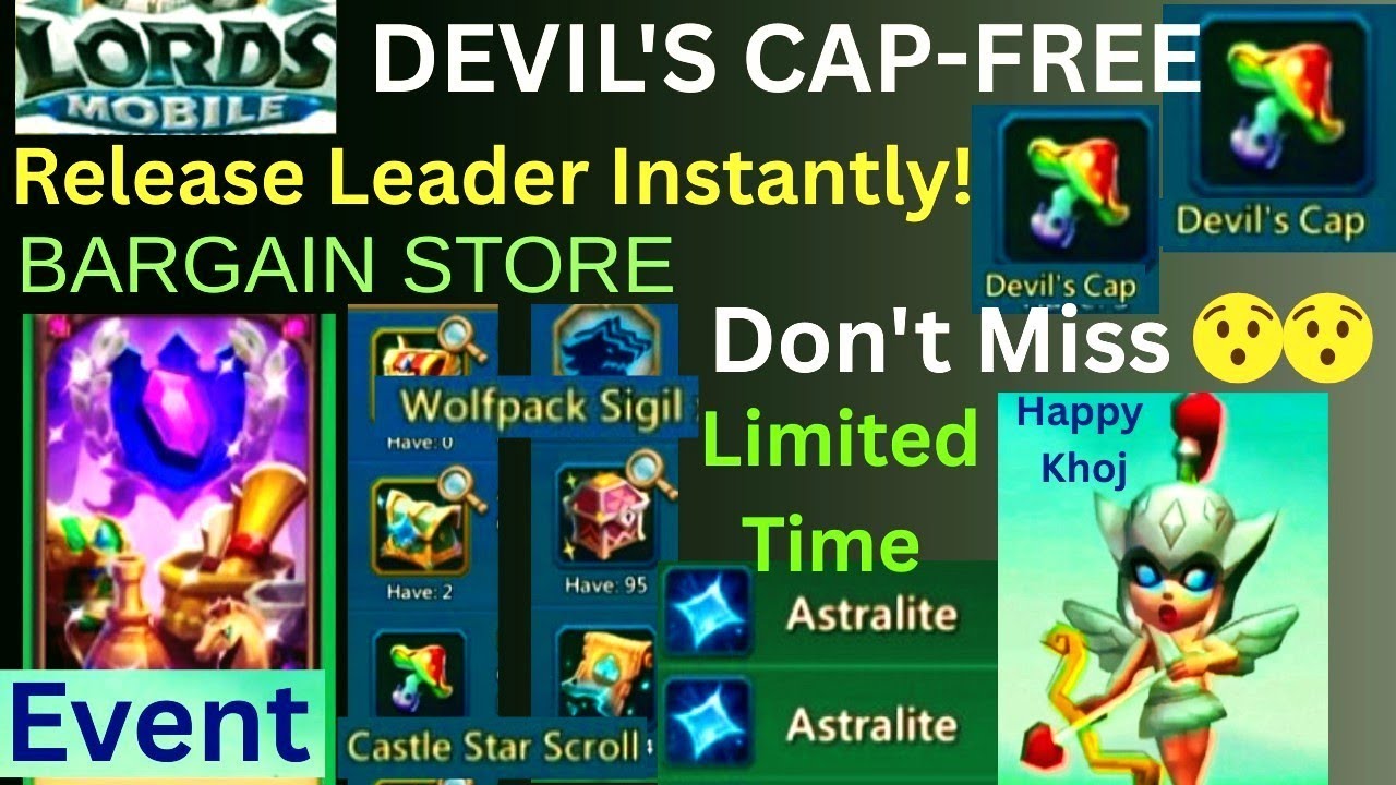 How to Get FREE Devil’s Cap in Lords Mobile — Instant Leader Release | Bargain Store 2026 Guide