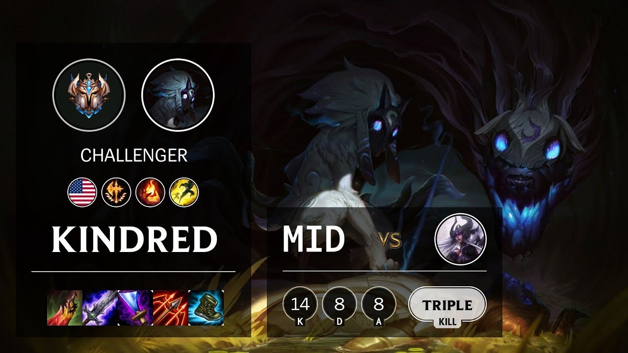 Kindred Mid vs Syndra - NA Challenger Patch 10.11