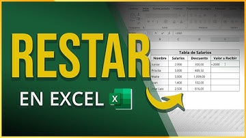 Aprenda Como RESTAR en EXCEL (SIMPLE Y RÁPIDO) - Paso a Paso