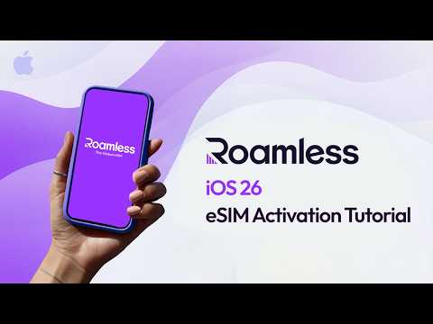 Roamless eSIM Tutorial | How to Install an eSIM on iPhone (iOS 26)