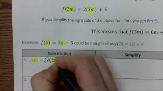 Algebra 1 Function Notation Day 2