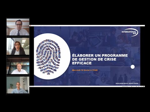 Webinar | Elaborer un programme de gestion de crise efficace